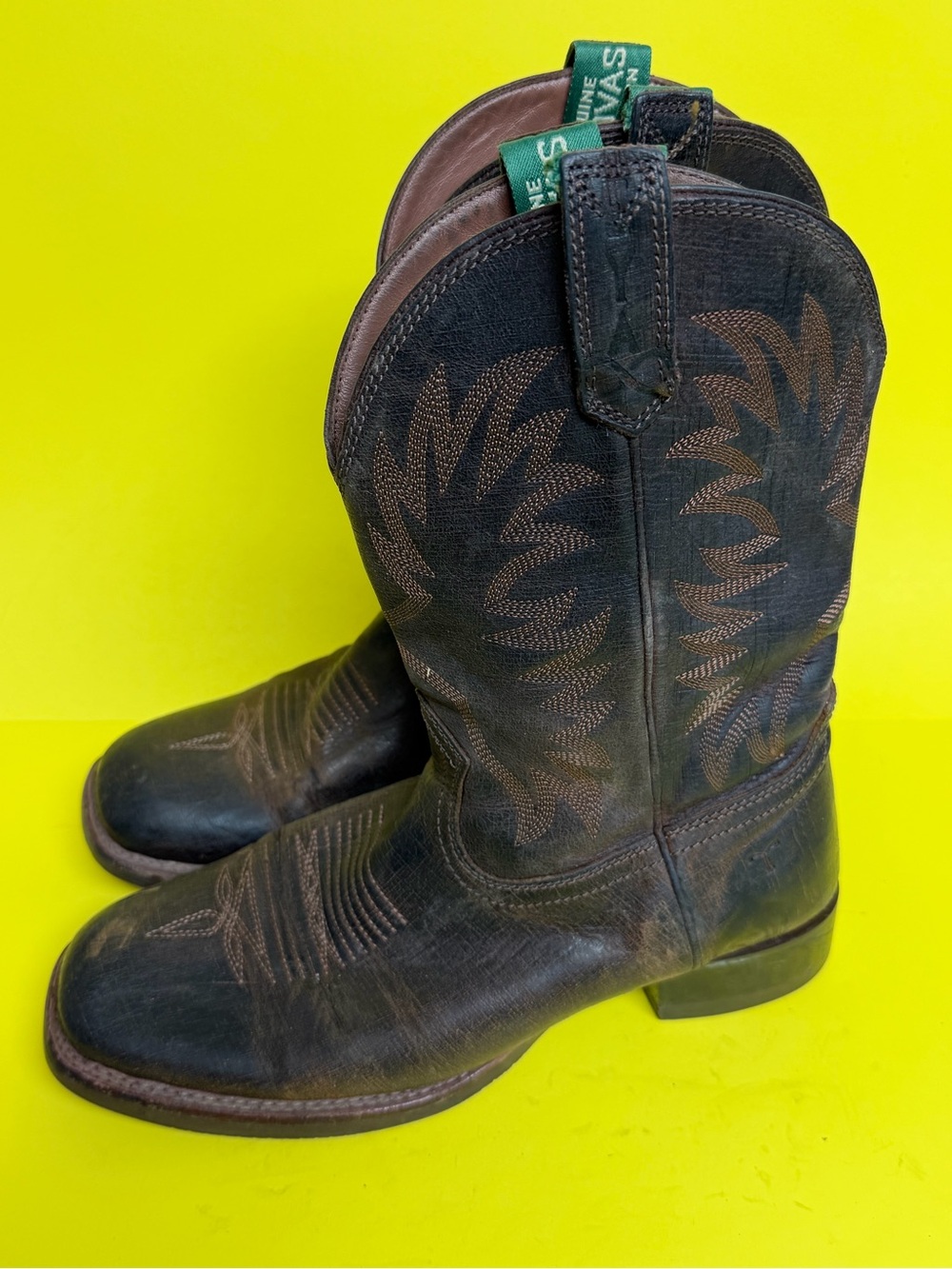 Tecovas Men's Longhaul Tobacco Brown Composite Toe Waterproof Work Boots 9.5D